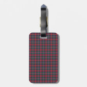 Clan Ritchie Tartan Gepäckanhänger (Rückseite vertikal)