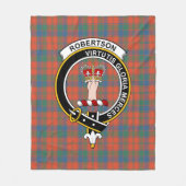 Clan Robertson Ancient Tartan Kariert Fleecedecke (Vorderseite)