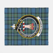Clan Robertson Junting Ancient Tartan Kariert Fleecedecke (Vorderseite (Horizontal))