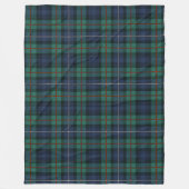 Clan Robertson Karierter Lila Green Tartan Karo Fleecedecke (Vorderseite)
