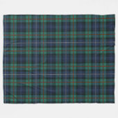 Clan Robertson Karierter Lila Green Tartan Karo Fleecedecke (Vorderseite (Horizontal))