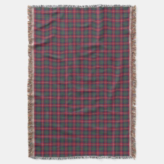Clan Robertson Red, Green und Blue Tartan Decke (Vorderseite Vertikal)