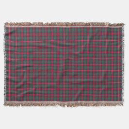 Clan Robertson Red, Green und Blue Tartan Decke