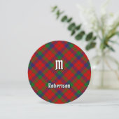 Clan Robertson Tartan Einladung (Stehend Vorderseite)