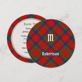Clan Robertson Tartan Einladung (Vorne/Hinten)
