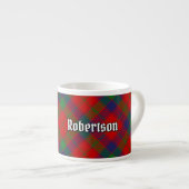 Clan Robertson Tartan Espressotasse (Vorderseite Rechts)