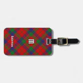 Clan Robertson Tartan Gepäckanhänger (Vorderseite horizontal)
