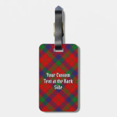Clan Robertson Tartan Gepäckanhänger (Rückseite vertikal)