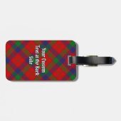 Clan Robertson Tartan Gepäckanhänger (Rückseite horizontal)