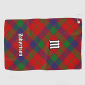 Clan Robertson Tartan Golfhandtuch (Horizontal)