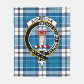 Clan Robertson Tartan Kariert Fleecedecke (Vorderseite)