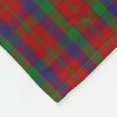 Clan Robertson Tartan Kariert Fleecedecke (Ecke)