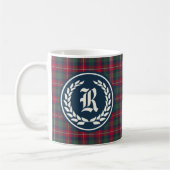 Clan Robertson Tartan Monogramm Kaffeetasse (Links)