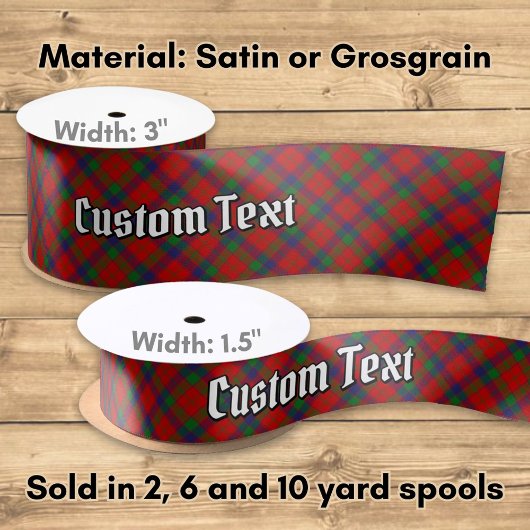 Clan Robertson Tartan Satinband