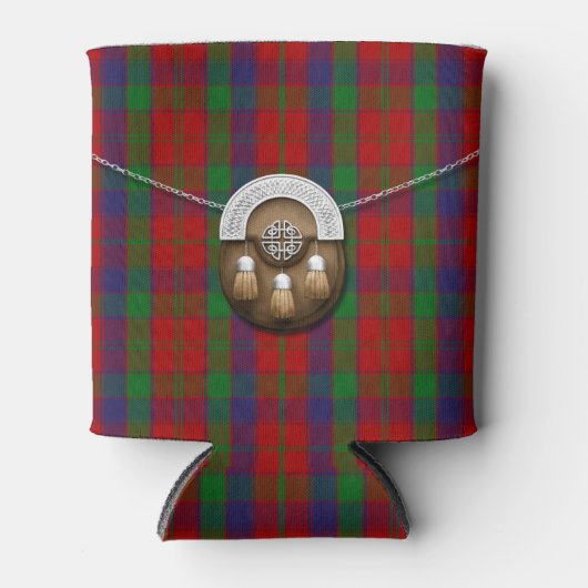 Clan Robertson Tartan und Sporran Dosenkühler (Vorderseite)