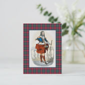 Clan Robertson Vintag Illustration Tartan Frame Postkarte (Stehend Vorderseite)