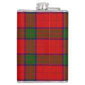 Clan Robertson Wappen Abzeichen & Tartan Flachmann (Rückseite)