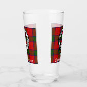 Clan Robertson Wappen Abzeichen & Tartan Glas (Links)