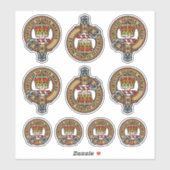 Clan Robertson Wappen Sticker Set (Blatt)