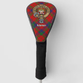 Clan Robertson Wappen über Tartan Golf Headcover (Vorderseite)