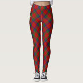 Clan Robertson Wappen über Tartan Leggings (Vorderseite)