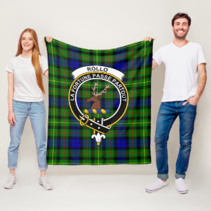 Clan Rollo Tartan Kariert Fleecedecke