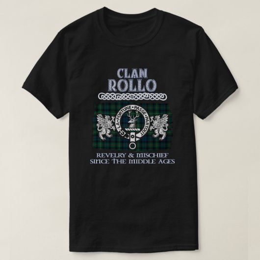 Clan Rollo Wappen Schottische Clans Schottischer N T-Shirt (Design vorne)