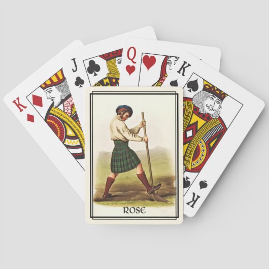 Clan Rose Classic Scotland Bicycle Deck Spielkarten (Rückseite)