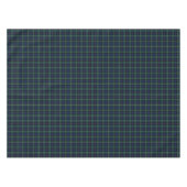 Clan Rose Dark Green und Blue Scottish Tartan Tischdecke (Vorderseite (Horizontal))