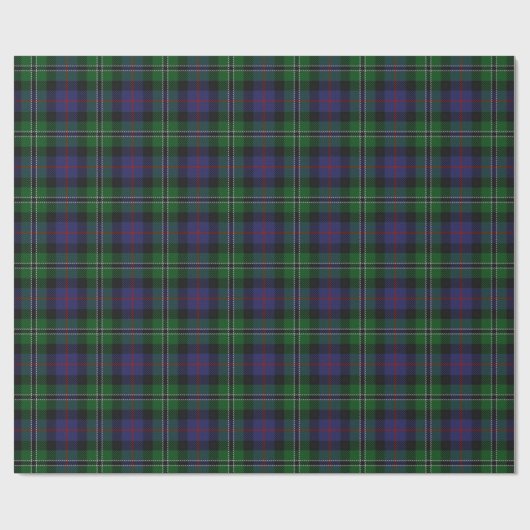 Clan-Rose, die schottischen Tartan jagt Geschenkpapier (Flach)