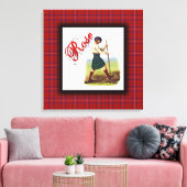 Clan Rose Scottish Dream Leinwanddruck (Insitu (Wohnzimmer))