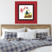 Clan Rose Scottish Dream Leinwanddruck (Insitu (Schlafzimmer))