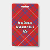 Clan Rose Tartan Ausweis (Rückseite)