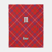 Clan Rose Tartan Fleecedecke (Vorderseite)
