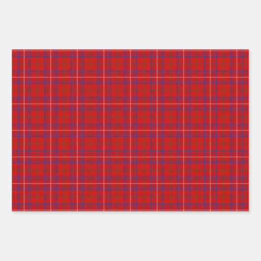 Clan Rose Tartan Geschenkpapier Set (Vorderseite)