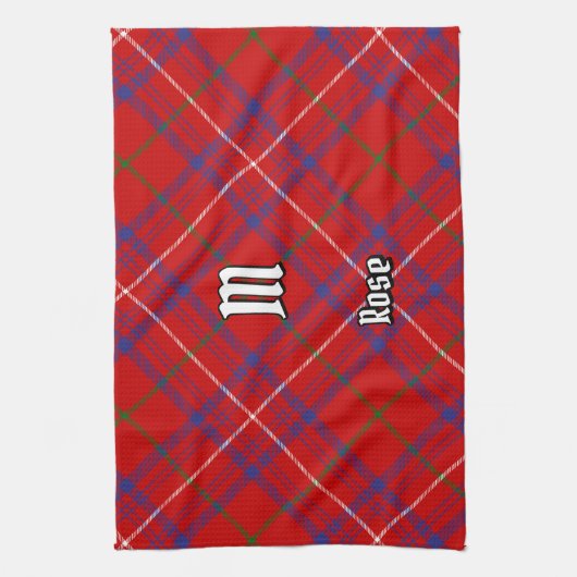 Clan Rose Tartan Geschirrtuch (Vertikal)