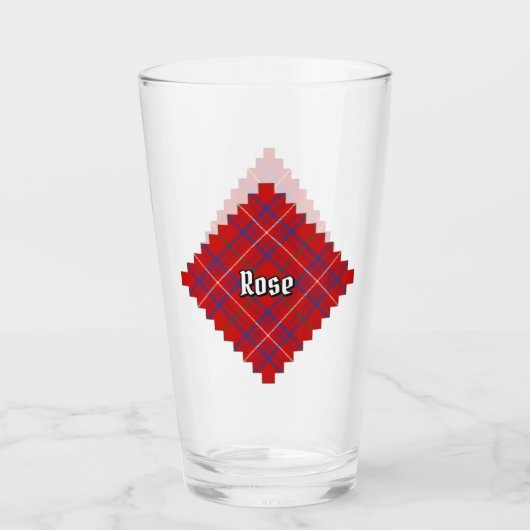 Clan Rose Tartan Glas (Rückseite)