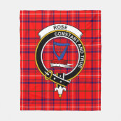 Clan Rose Tartan Kariert Fleecedecke (Vorderseite)