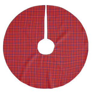 Clan Rose Tartan Kariert Polyester Weihnachtsbaumdecke