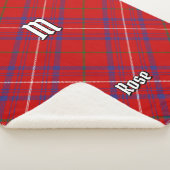 Clan Rose Tartan Sherpadecke (3/4)