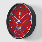 Clan Rose Tartan Uhr (Winkel)
