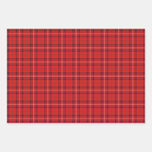 Clan Rose Tartan Variationen Geschenkpapier Set (Vorderseite)