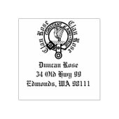 Clan Rose Wappen Abzeichen benutzerdefinierbar Gummistempel (Prägung)
