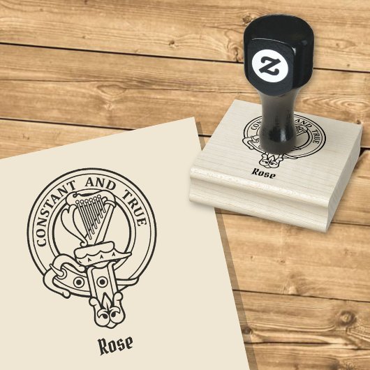 Clan Rose Wappen Gumber Briefmarke Gummistempel