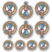 Clan Rose Wappen Sticker Set (Vorderseite)