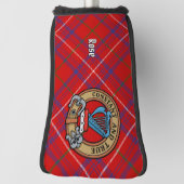 Clan Rose Wappen über Tartan Golf Headcover (Rotieren 90)