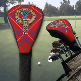 Clan Rose Wappen über Tartan Golf Headcover