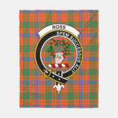 Clan Ross Ancient Tartan Kariert Fleecedecke (Vorderseite)