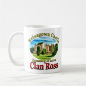 Clan Ross, der von Balnagown Schloss träumt Kaffeetasse (Links)
