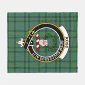 Clan Ross Jagd Alte Tartan Kariert Fleecedecke (Vorderseite (Horizontal))